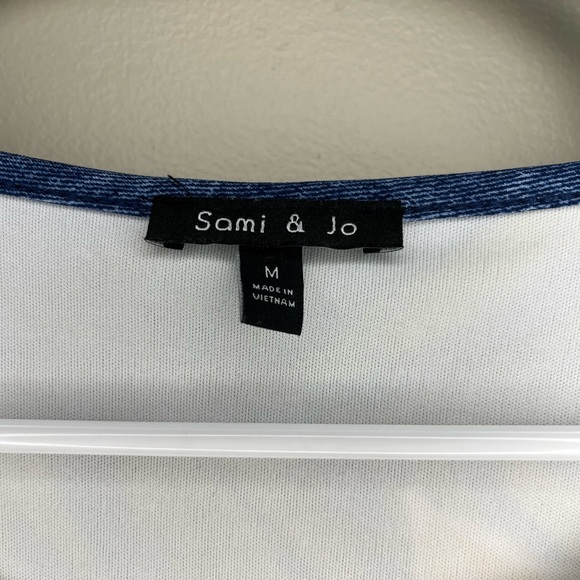 Sami & Jo Yellow and Blue Floral Dress Size M - Picture 2 of 4